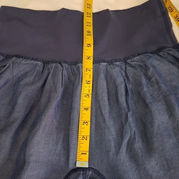 Lululemon Post Power Crop Pants Cadet Blue Size 6 Tencel W6C48S Yoga Active - Picture 3 of 11